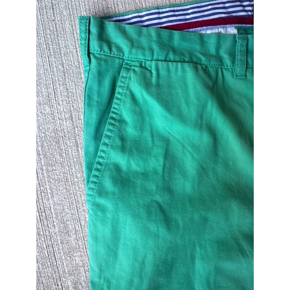 Tommy Hilfiger THFlex Mens Chinos Green Flat Front Pants 38x29 - Picture 7 of 9